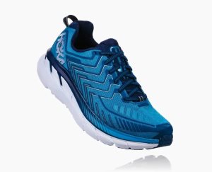 Hoka One One Men's Clifton 4 Walking Shoes Blue - AU CKIR